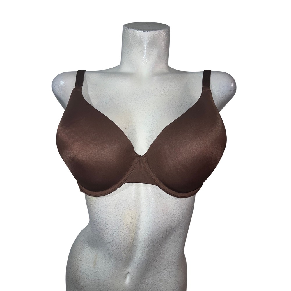 Victoria's Secret PINK Wear Everywhere T-Shirt Lightly Lined Bra 38DDD Brown